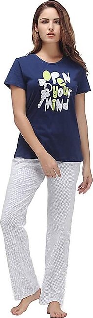 Women Nightwear Set – Trousers & T-Shirt