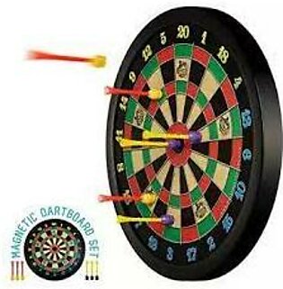 Dart Board Magnetic Plastic Game for kids - sided Score Set with 6 Darts