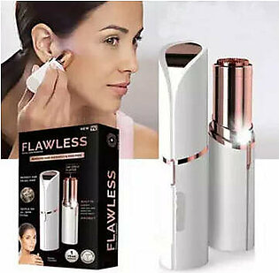 Flawless Facial Hair Removal for Women Painless & Clean Hair Remover for Face AA Cell Operated Ladies Electric Shaver