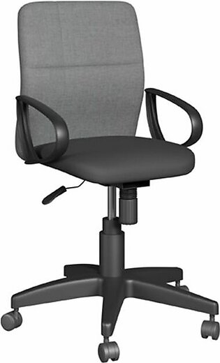 Marlon Manager Medium Back Chair - Grey and Black