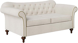 Sofa Noble 2 Seater (Fabric Linen Off White)
