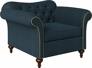 Sofa Noble 1 Seater (Velvet Winter Blue)