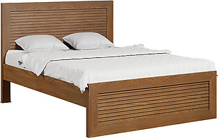 Fin Quest Queen Size Bed in Chestnut Color