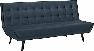 Sofa Cum Bed Istria in Blue Leatherette