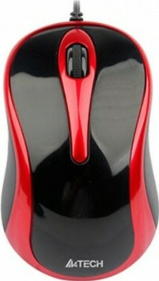 A4Tech Optical Mouse Black/Red (N-350)