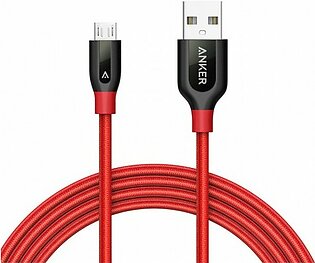Anker Powerline+ Micro USB 6ft UN Red A8143H91