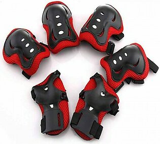 Mounchain 6 Pieces Kids Outdoor Sports Protective Equipment Skating Knee Pads Elbow Pads Wrist Protectors Safety Protection