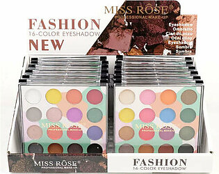 Miss Rose 16 Color Matte & Shimmer Eyeshadow Kit New