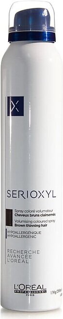 L'Oreal Professionnel Serioxyl Brown Thinning Hair Volumising Colored Spray 200ml