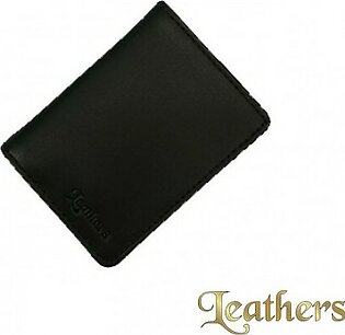 Small Size Black Leather Card Holder