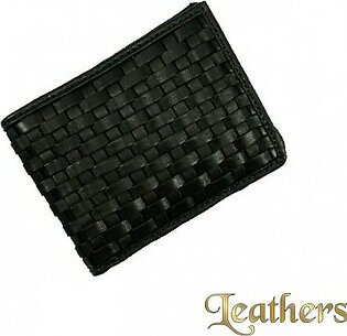 Pocket Size Black Stylish Leather Wallet