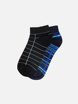 Pack Of 2 Multi Ankle Socks - FAMSO23-009