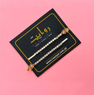 Hair Pin-149 (Pack of 2) (Golden)