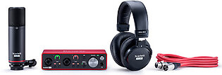 Focusrite Scarlett 2i2 Studio 3rd Gen USB Audio Interface Bundle for Recording, Streaming, and Podcasting