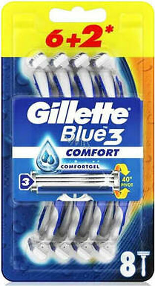 Gillette Blue3 Comfort Razor 8'S