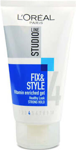 Loreal Studio Line #4 Fix & Style Strong Hold Hair Styling Gel 150ml