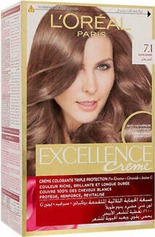 Loreal Excellence Creme - 7.1 Ash Blonde Hair Color