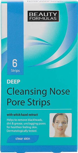 Beauty Formulas Deep Cleansing Nose Pore Strips 6'S
