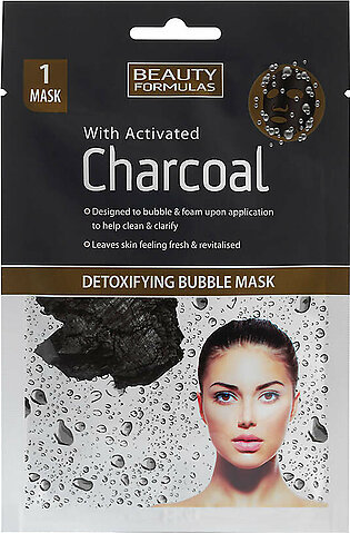 Beauty Formulas Charcoal Detoxifying Bubble Sheet Mask