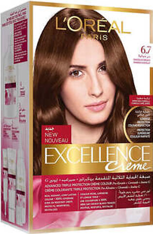 Loreal Excellence Creme - 6.7 Chocolate Brown Hair Color