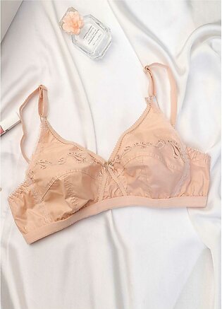 Espicopink | Love-In-The-Mist - Cross Over Embroidered Non-Padded Bra