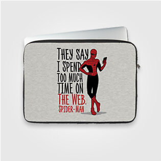 They Said I Spent Too Much Time On The Web – Spiderman – Laptop & Tablet Sleeve