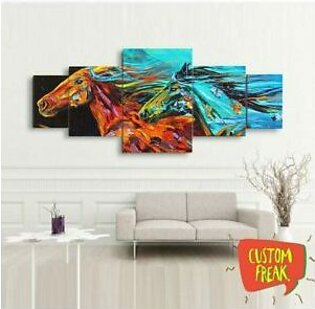 Abstract Horse 02- Set of 5 – Wall Hangings