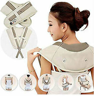 Electric Cervical Body Massager Therapy Shawls - Power Drum Massage For Neck & Shoulder