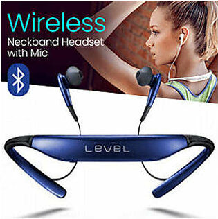 Level U Wireless Bluetooth Neck Headphones Stereo Neckband Headset with Mic