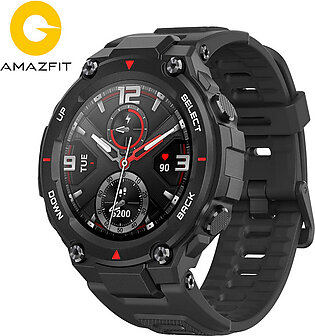 Amazfit T-Rex Smartwatch, Military Standard- Rock Black