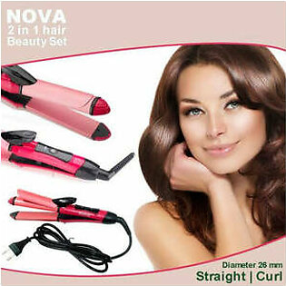 Nova 2 in 1 Hair Straight Curl 0103