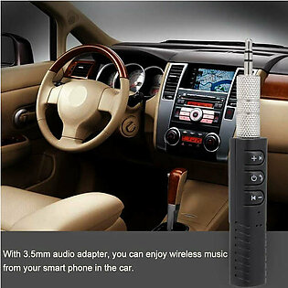 Wireless BT 4.1 Audio Receiver Music Box Adapter Hands-free Car Kit with Microphone AUX Out for Headphone Speaker Car Stereo Home V5118W, Random Design