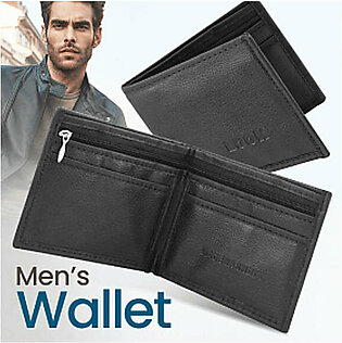 Pack Of 2, Leather Multi-design Credit Card Cash Holder Coin Wallet For Men, Black