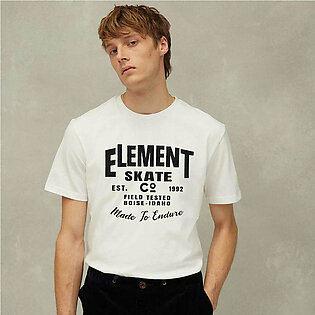 Polo Republica Men's Element Printed Crew Neck Tee Shirt