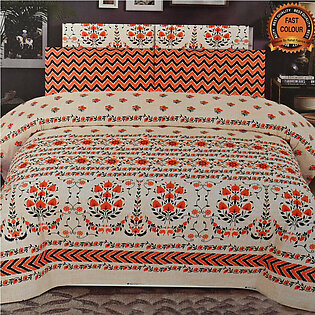 Reha Homes Nizhny Printed Design King Bed Sheet