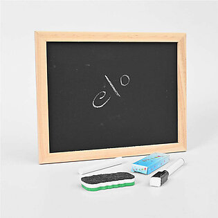 Go Kid's Writing Board With Board Marker Chalk And Duster