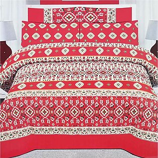 Reha Homes Kelminz Printed Design King Bed Sheet