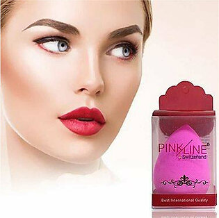 Pink Line Women's Makeup Powder Puff Sponge