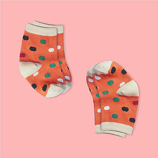 New Born Dots Design Babies Socks - Pack Of 2 Pairs