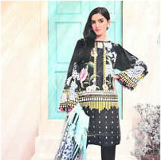 Women's Nocturnal Khaddar Unstitched Embroidered 3 Pcs Suit