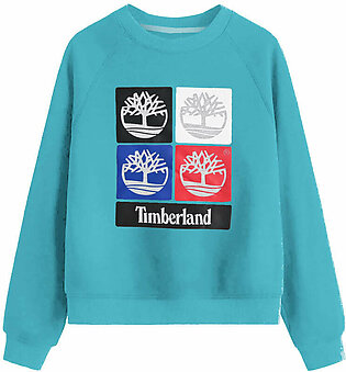 Timberland Boy's Tree Colors Printed Raglan Sleeve Fleece Sweatshirt