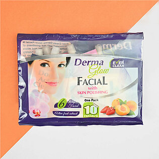 Ever Clean Derma Glow Facial Skin Polishing - Pack Of 6