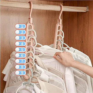 Innovative Cloth Magic Hanger With 9 Holes