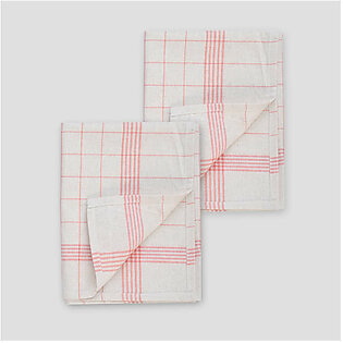 Lining Design Kitchen Towel For Dishes - Pack Of 2