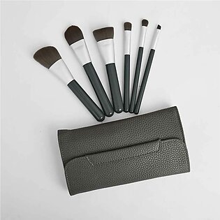 Markham Makeup Brush Set With Pouch - Pack Of 6