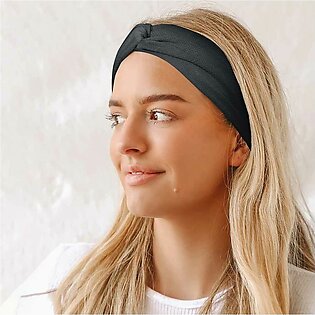 Polo Republica Women's Non-Slip Hook Lock Design Elasticated Head Band. Made-With-Waste