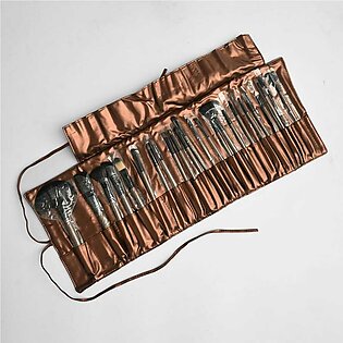 High Grade Makeup Brush Kit Set With Pouch - Pack Of 24