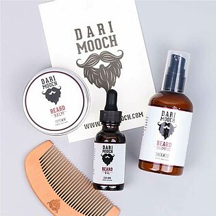 Dari Mooch Silver Starter Beard Grooming Kit