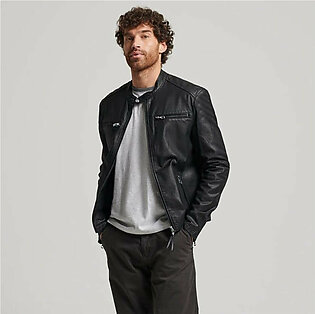 Men's Fashion Ourense PU Leather Zipper Jacket