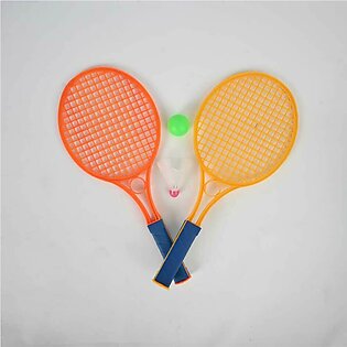 Children Outdoor Sports Tennis Badminton Shuttle & Ball Racket Toy Set
